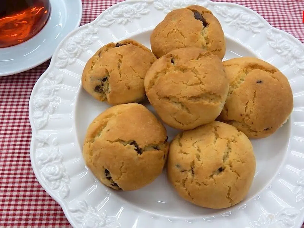 Airfryer'da Çikolata Parçalı Kurabiye