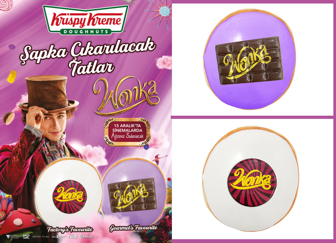 Krispy Kreme; Wonka Harikalar Diyarı’na Özel Lezzetler Sunuyor
