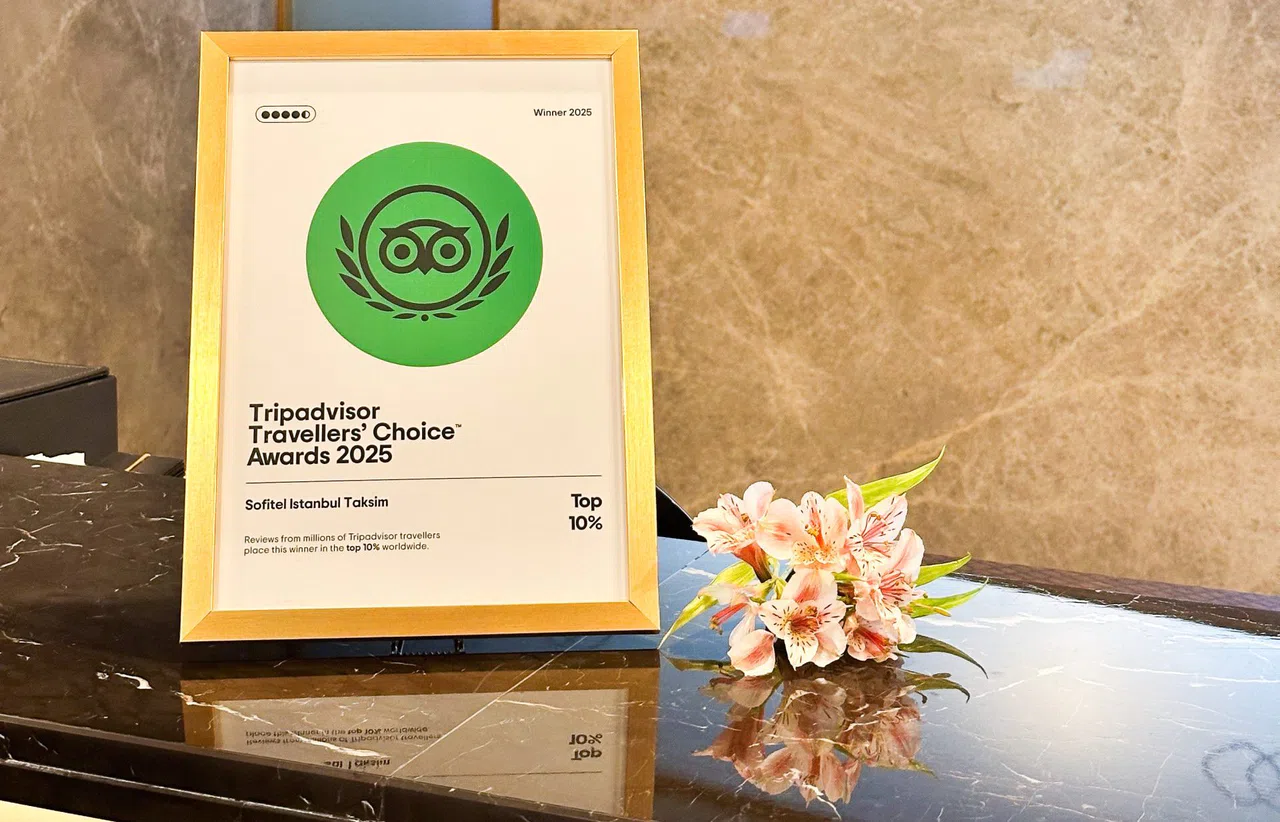 Sofitel Istanbul Taksim’e 2025 Tripadvisor Travelers’ Choice Ödülü