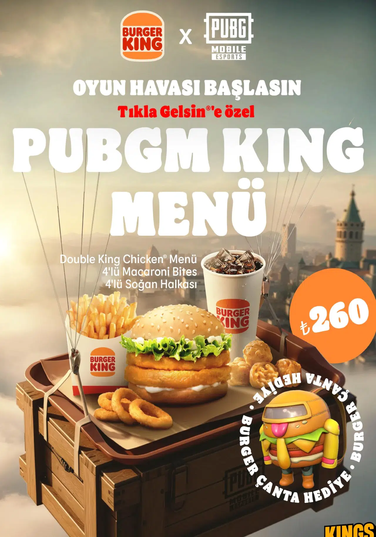 Burger King'in "Oyunların Kralları" Platformu, PUBGM ile Çıkış Yapıyor!