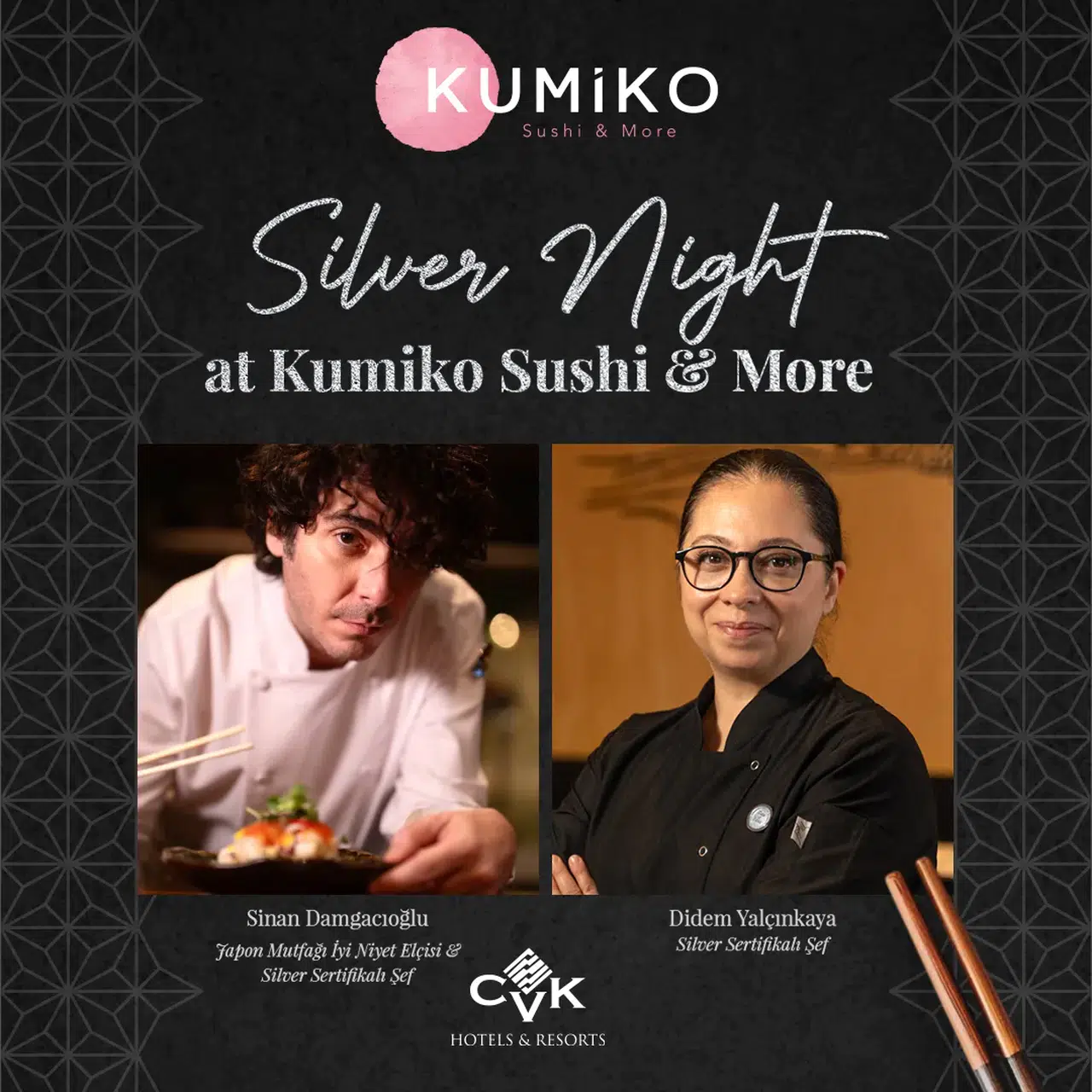 Kumiko Sushi & More'da Eşsiz Bir Gastronomi Şöleni: “Gümüş Gece”