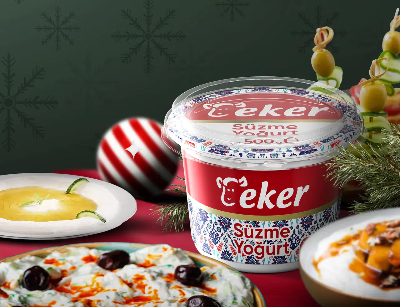 Eker, Yılbaşı Eğlencesine Süzme Yoğurt ile Lezzet Katıyor!