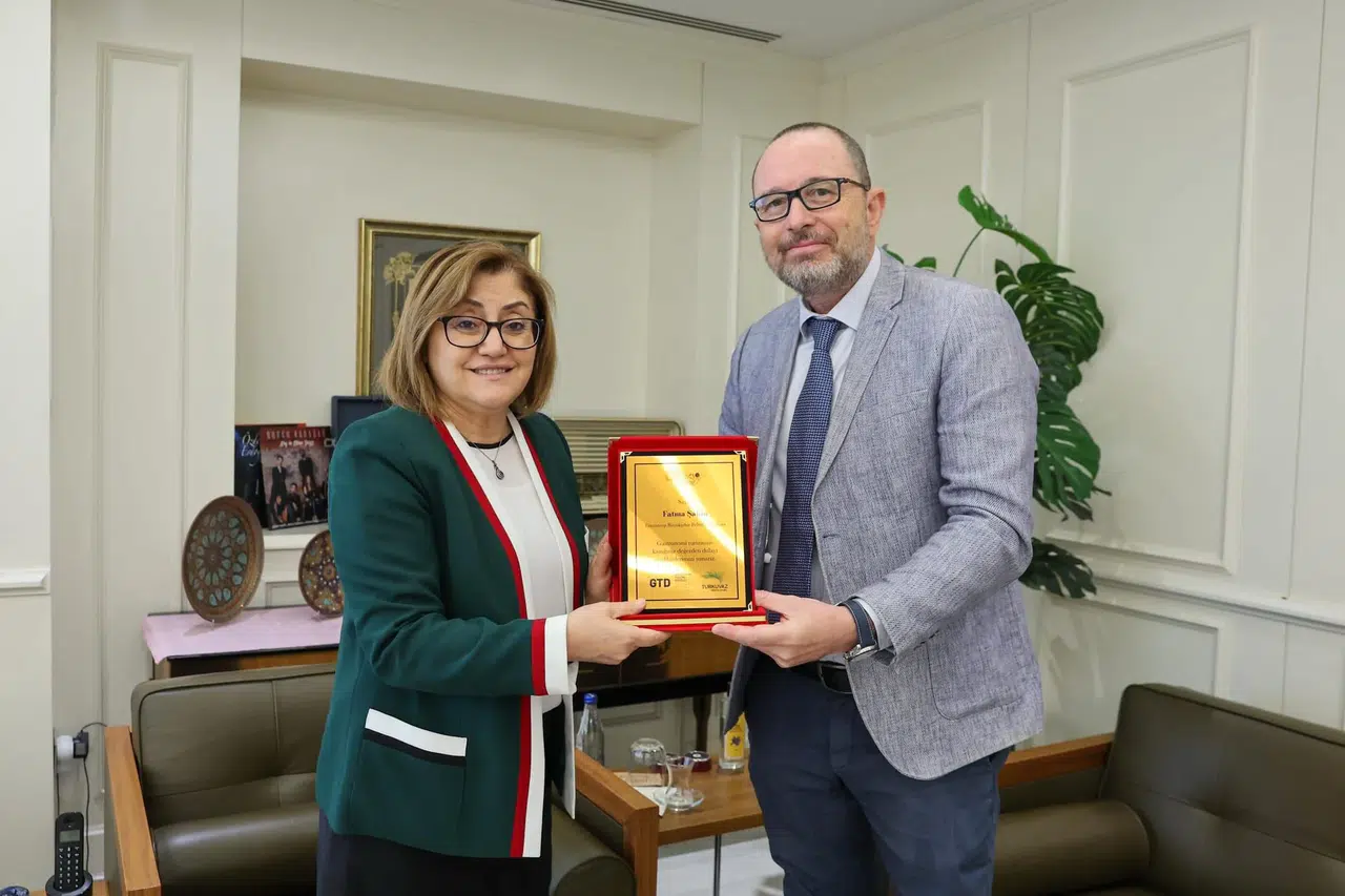 GTD Başkanı Gürkan Boztepe, Gaziantep Büyükşehir Belediye Başkanı Fatma Şahin’i Ziyaret Etti!