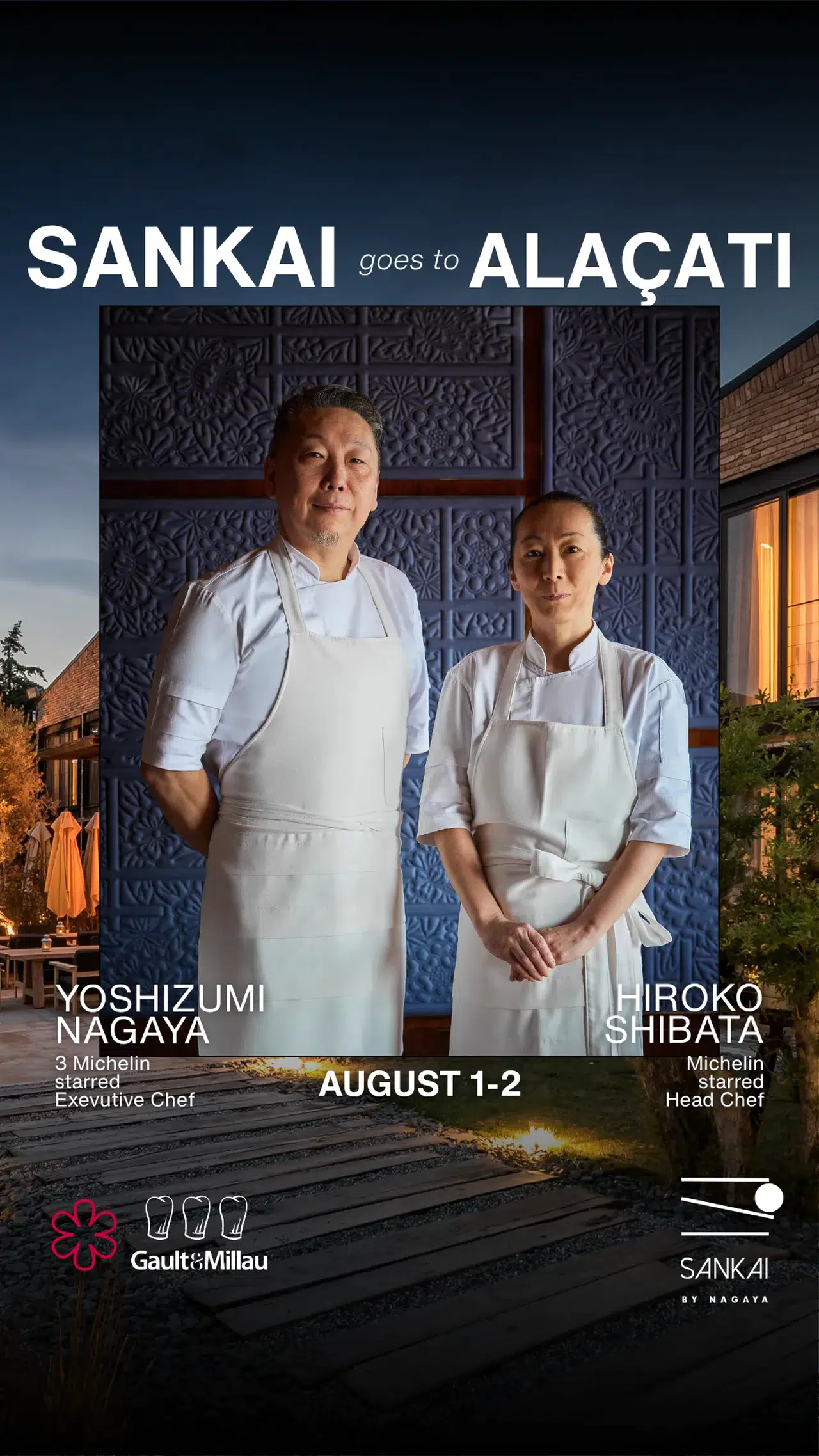 Sankai by Nagaya, 24 kişilik Michelin yıldızlı omakase deneyimi için yazın gözde noktası Alaçatı’ya gelecek!