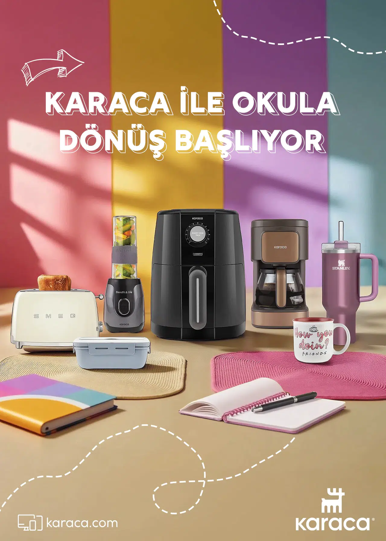 Karaca, Okula Dönüş Ürünlerini Tek Çatı Altında Sunuyor!
