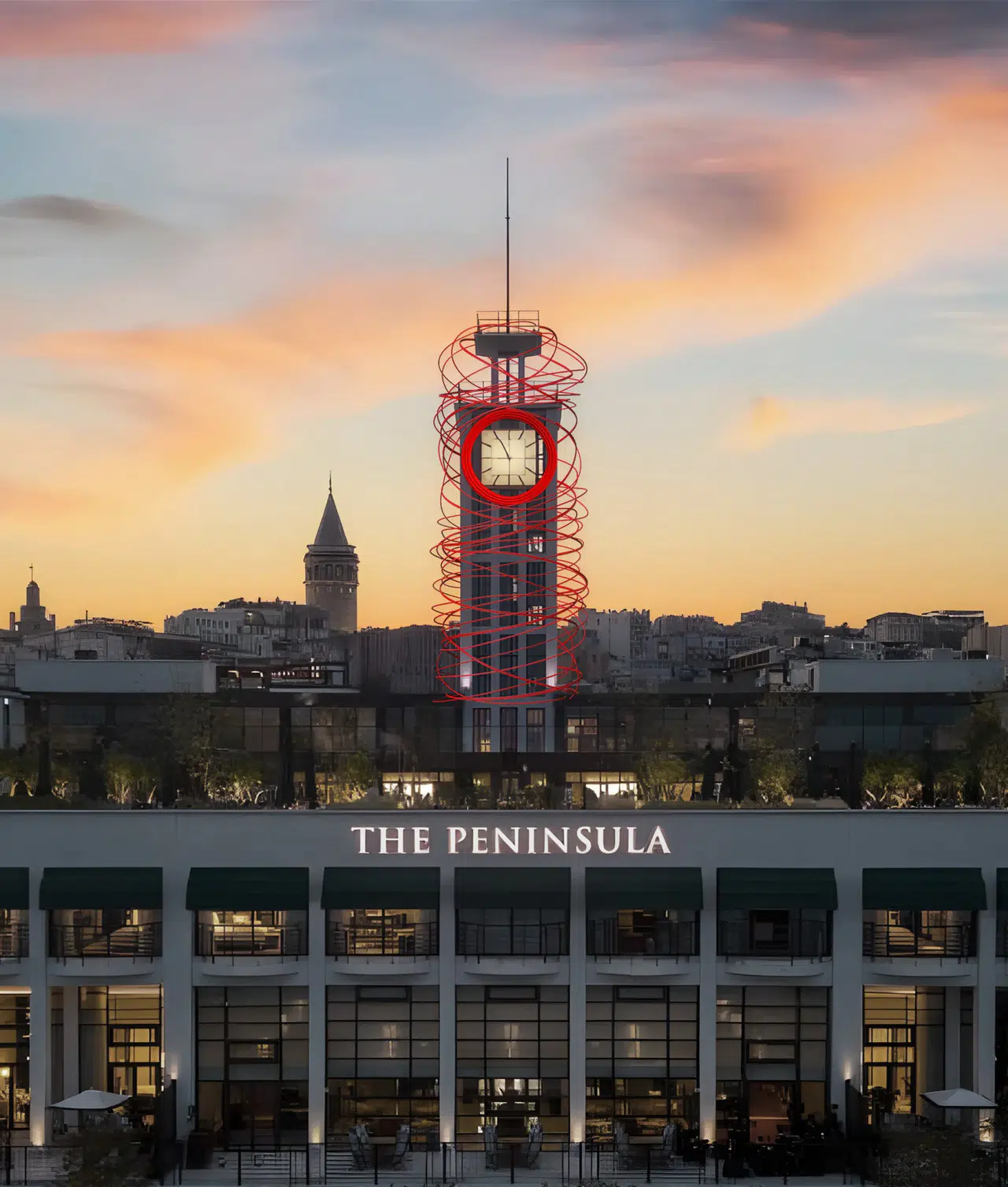 The Peninsula İstanbul'da Grimanesa Amorós'un Işık Enstalasyonları Sergileniyor