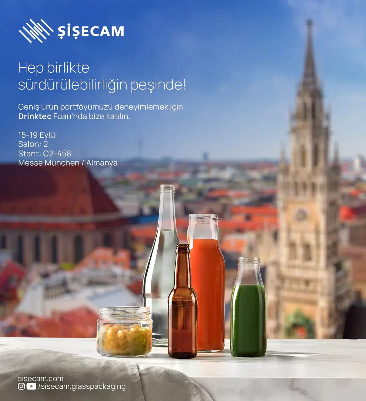 Şişecam, 2025 Yılı Drinktec Fuarı’na Hazır!