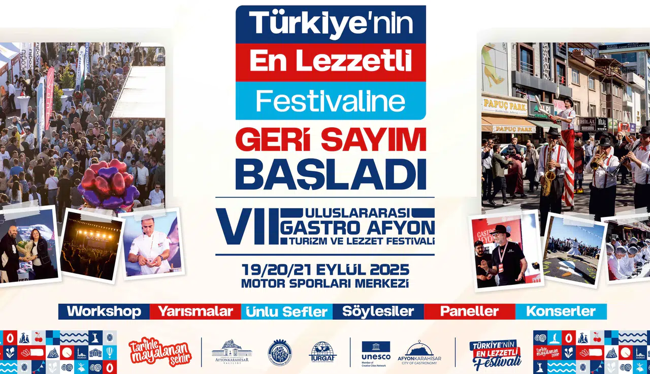Gastro Afyon 2025:Afyonkarahisar'da Gastronomi ve Turizm Festivali Başlıyor