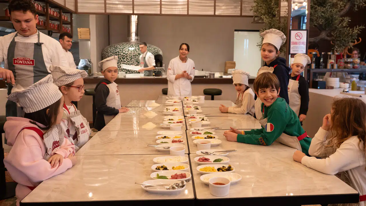 Trattoria Fontana, Çocuklar İçin Eğlenceli Pizza Atölyesi Düzenliyor