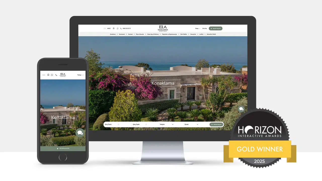Ela Excellence Resort Belek, Horizon Interactive Awards'ta Altın Ödülün Sahibi Oldu!