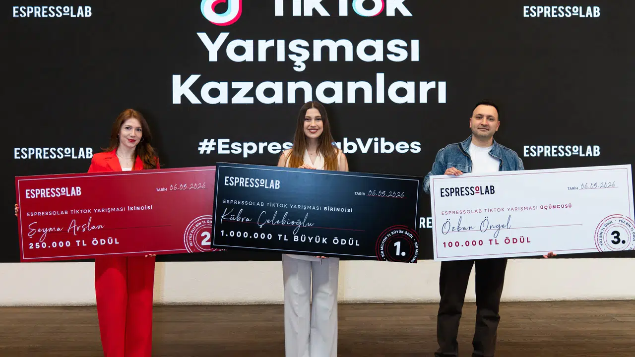 Espressolab TikTok Yarışmasının Şampiyonları Ödüllerini Törensel Bir Şekilde Sahiplenerek Kutladı!