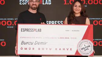 Espressolab, 1 Milyonuncu Kullanıcısına Ömür Boyu Ücretsiz Kahve Hediye Etti!