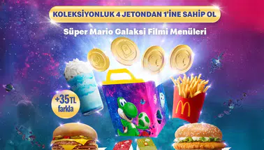 Süper Mario Galaksisi Temalı McDonald's Menüsüyle Eğlence Dolu!