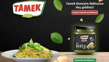 PUDO Kullanıcılarına Tamek Pesto Sosu Hediyeli Kampanya!