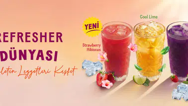 Tavuk Dünyası Yaz Aylarında Serinletici Refresher İçecekleriyle Dikkat Çekiyor!