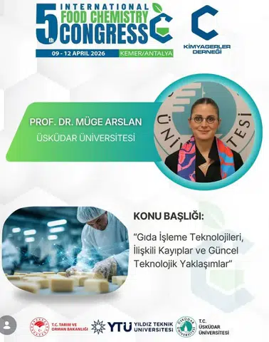 Gıda Bilimi Dünyası, 5. Uluslararası Gıda Kimyası Kongresi İçin Geri Sayıma Geçti!