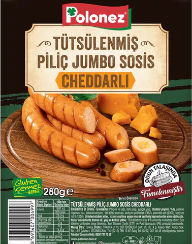 Polonez Ailesine Yenilik: Cheddar Lezzetiyle Tütsülenmiş Jumbo Sosis!