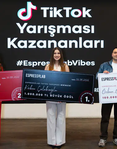 Espressolab TikTok Yarışmasının Şampiyonları Ödüllerini Törensel Bir Şekilde Sahiplenerek Kutladı!