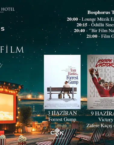 Bosphorus Teras'ta Yaz Akşamlarına Meydan Okuyan Açık Hava Sineması Eğlencesi!