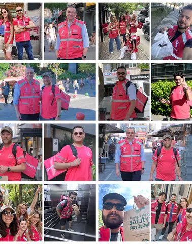 Yemeksepeti Çalışanları Yaya Kuryelikte 79 Kilometre Yürüyerek Vites Yükseltti!