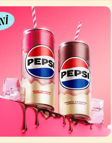 Pepsi'den Yepyeni Lezzetler: Çilek & Krema ve Vanilya & Krema Aromalı İçecekler Piyasada!