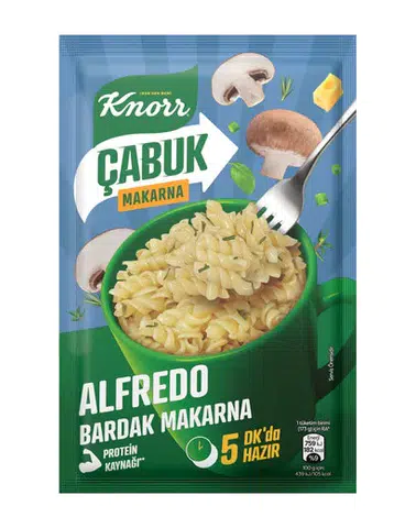 Knorr, Makarna Severler İçin Yeni Alfredo Bardak Makarna