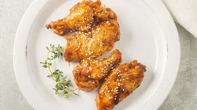 Airfryer'da Acılı Tavuk Kanatları