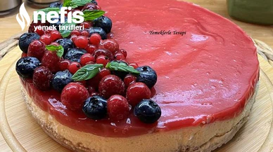 Çatlamayan Çökmeyen Tam Ölçülü Frambuazlı Cheesecake Tarifi Videolu