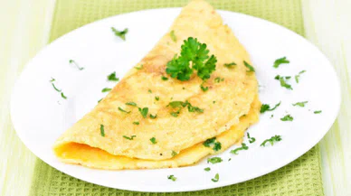 Diyete uygun sütlü yulaflı omlet tarifi