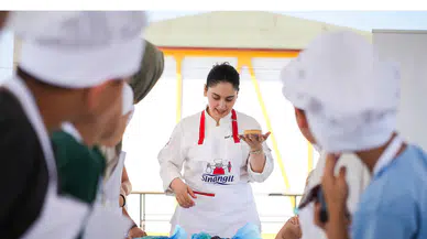 Sinangil ve Kalben Derneği, miniklerin pastacılık yeteneklerini keşfetmesi için özel bir atölye düzenledi.