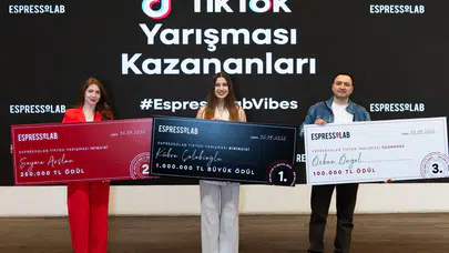 Espressolab TikTok Yarışmasının Şampiyonları Ödüllerini Törensel Bir Şekilde Sahiplenerek Kutladı!