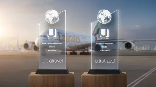 Emirates Hava Yolları, ULTRA Ödülleri'nde 8. kez "Dünyanın En İyi Havayolu" unvanını kazandı!