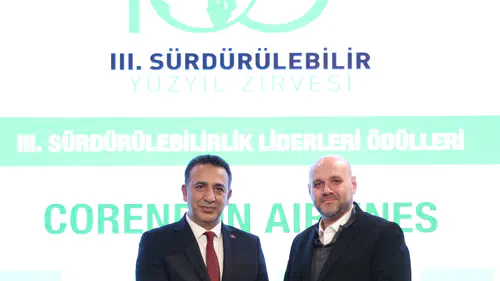 Corendon Airlines'a Sürdürülebilirlikte Öncü Olma Ödülü Verildi