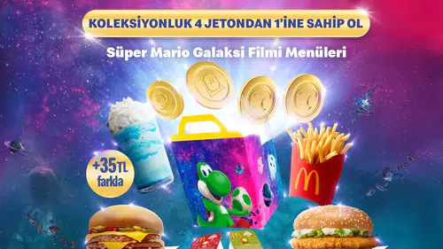 Süper Mario Galaksisi Temalı McDonald's Menüsüyle Eğlence Dolu!
