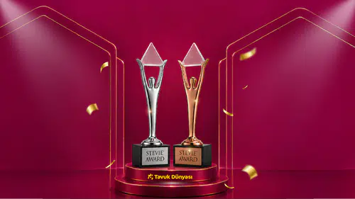 Tavuk Dünyası, Stevie® Awards'tan İki Ödül ile Taçlandı!