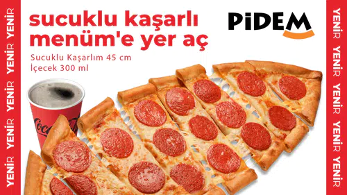 PİDEM, damakları şenlendirecek yeni lezzetini tanıttı: Sucuklu Kaşarlı Pide!