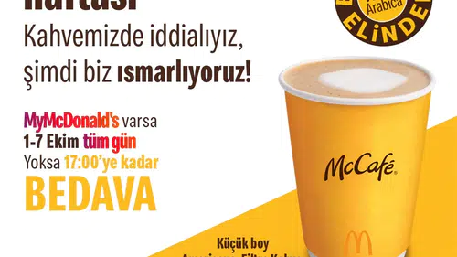 Ekim Ayında McDonald’s Türkiye'de Bir Kez Daha Kahve Keyfi Başlıyor!