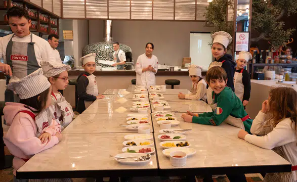 Trattoria Fontana, Çocuklar İçin Eğlenceli Pizza Atölyesi Düzenliyor