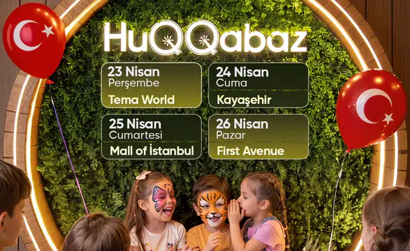 HUQQABAZ, 23 Nisan Ulusal Egemenlik ve Çocuk Bayramı’nı dört günlük atölye etkinlikleri ile coşkuyla kutluyor!