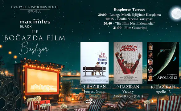 Bosphorus Teras'ta Yaz Akşamlarına Meydan Okuyan Açık Hava Sineması Eğlencesi!
