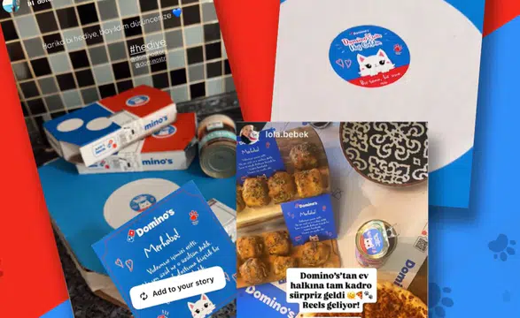 Domino's'tan Viral Kedi Akımına Neşeli Cevap: Önce Sana, Sonra Ona