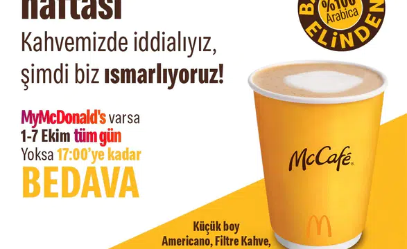 Ekim Ayında McDonald’s Türkiye'de Bir Kez Daha Kahve Keyfi Başlıyor!