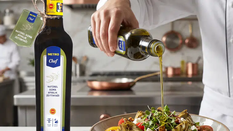 Tescilli Coğrafi İşarete Sahip Ayvalık Zeytinyağı, Metro Chef Kalitesiyle Marketlerde!