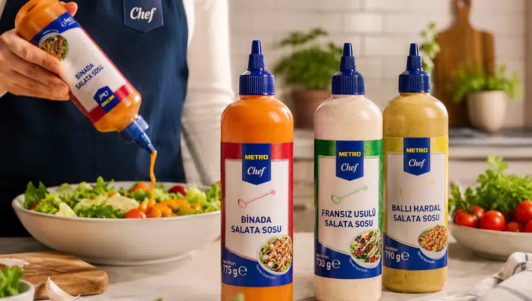 Metro Chef'ten Lezzet ve Pratikliği Bir Araya Getiren Yeni Salata Sosları!