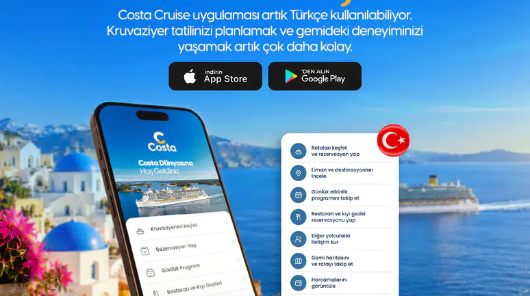 Costa Cruises, Türkiye Pazarında Yeni Uygulamasını Tanıttı!