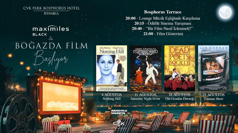 CVK Park Bosphorus Hotel, Yaz Akşamlarını Sinema Sokağı Temasıyla Renklendiriyor