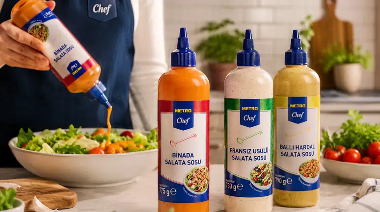Metro Chef'ten Lezzet ve Pratikliği Bir Araya Getiren Yeni Salata Sosları!