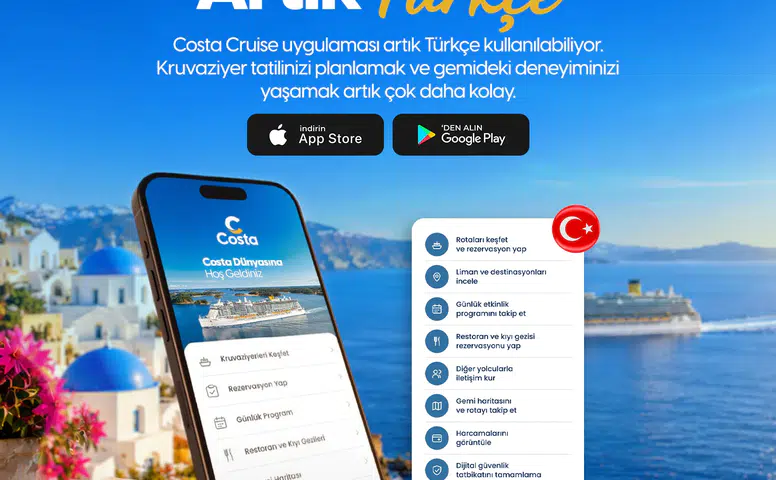 Costa Cruises, Türkiye Pazarında Yeni Uygulamasını Tanıttı!