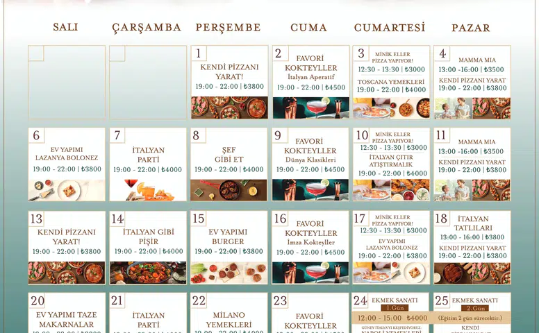 Eataly Mutfak Atölyesi, Ekim Ayı'nda Göz Dolduran Lezzet Atölyeleriyle Damakları Şenlendiriyor!