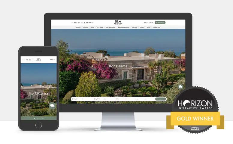 Ela Excellence Resort Belek, Horizon Interactive Awards'ta Altın Ödülün Sahibi Oldu!